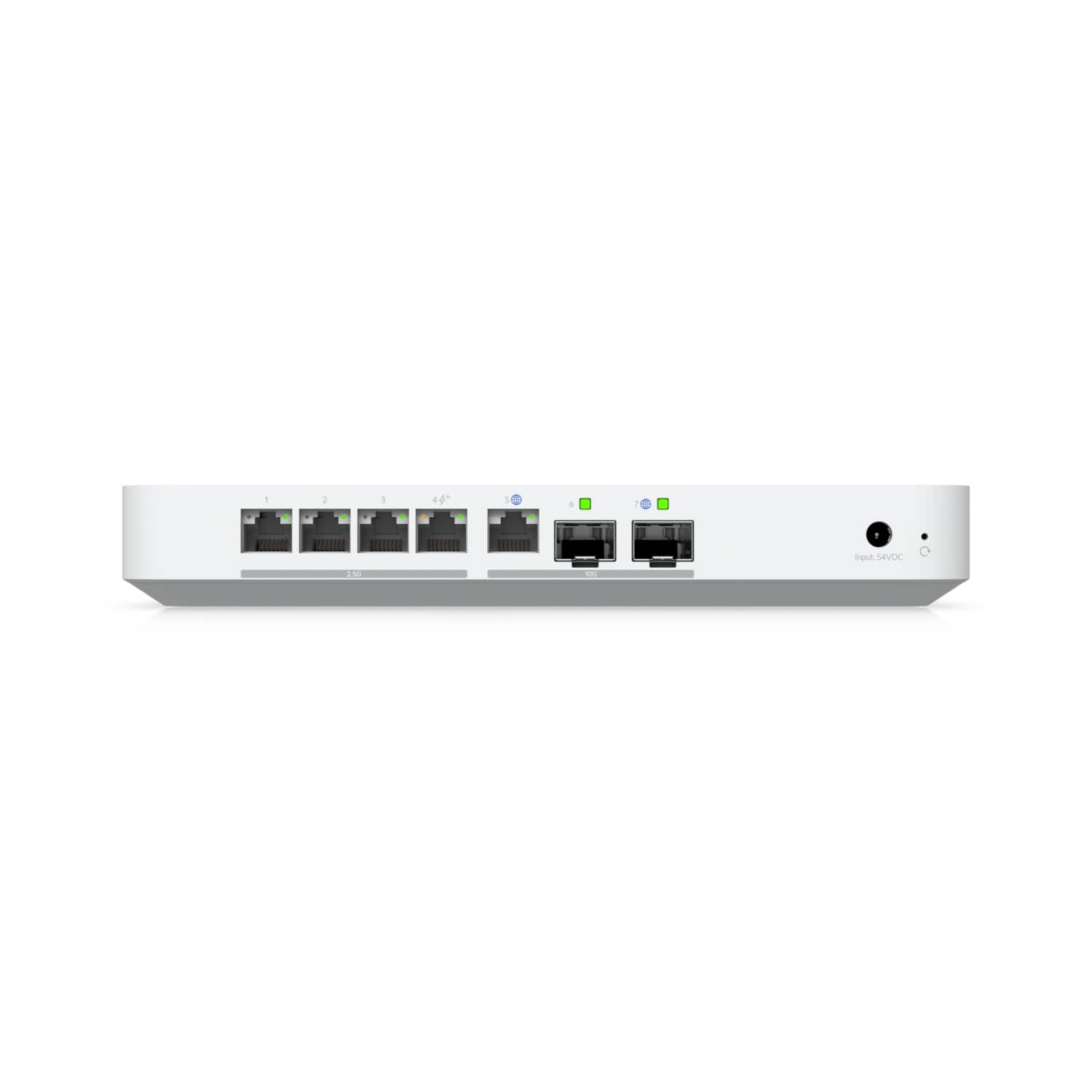 Ubiquiti UXG-Fiber Gateway Fiber, Desktop 10G Independent Gateway,Integrated 4-port 2.5 GbE Switch, Managed With a CloudKey,5 Gbps Routing With IDS/IPS