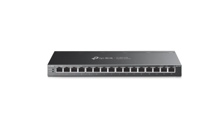TP-Link TL-SG116P 16-Port Gigabit Desktop Switch with 16-Port PoE+, Up to 250 m, Isolation Mode, PoE Auto Recovery, Plug and Play