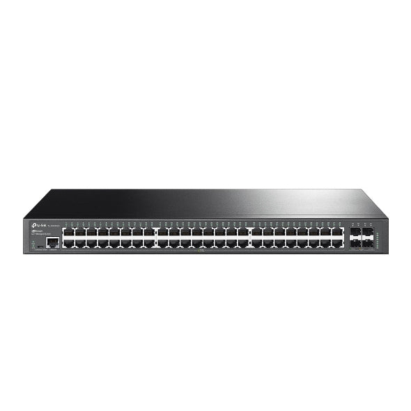 TP-Link SG3452X Omada 48-Port Gigabit L2+ Managed Switch with 4 10GE SFP+ Slots, Integration with Omada SDN Controller, Static Routing, OAM, sFlow, DD