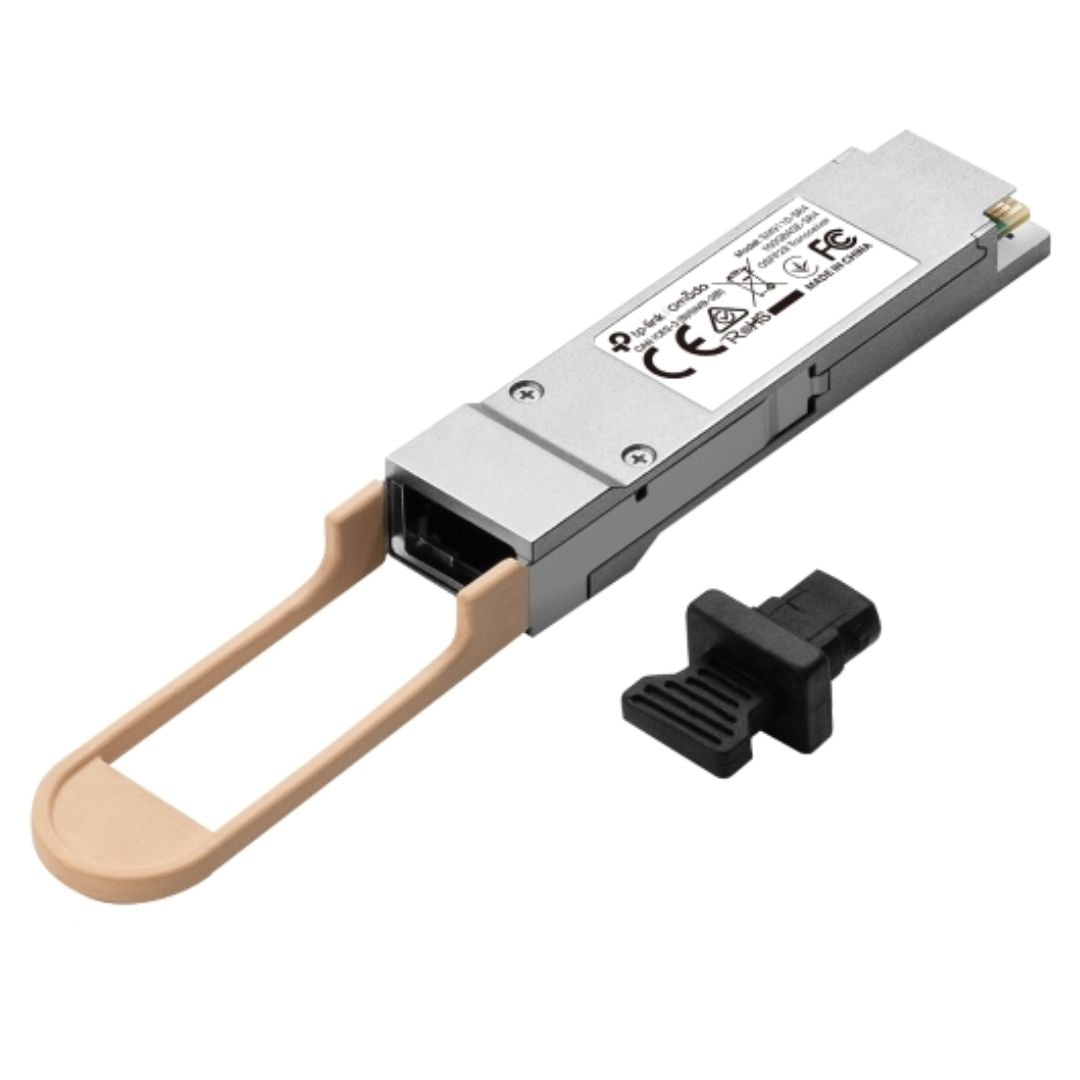TP-Link SM9110-SR4 Omada 100GBASE-SR4 QSFP28 Transceiver, Dual Rate 103.125Gbps and 41.2Gbps, 850nm MMF (Multimode fiber), MTP/MPO-12, 100m Distance @