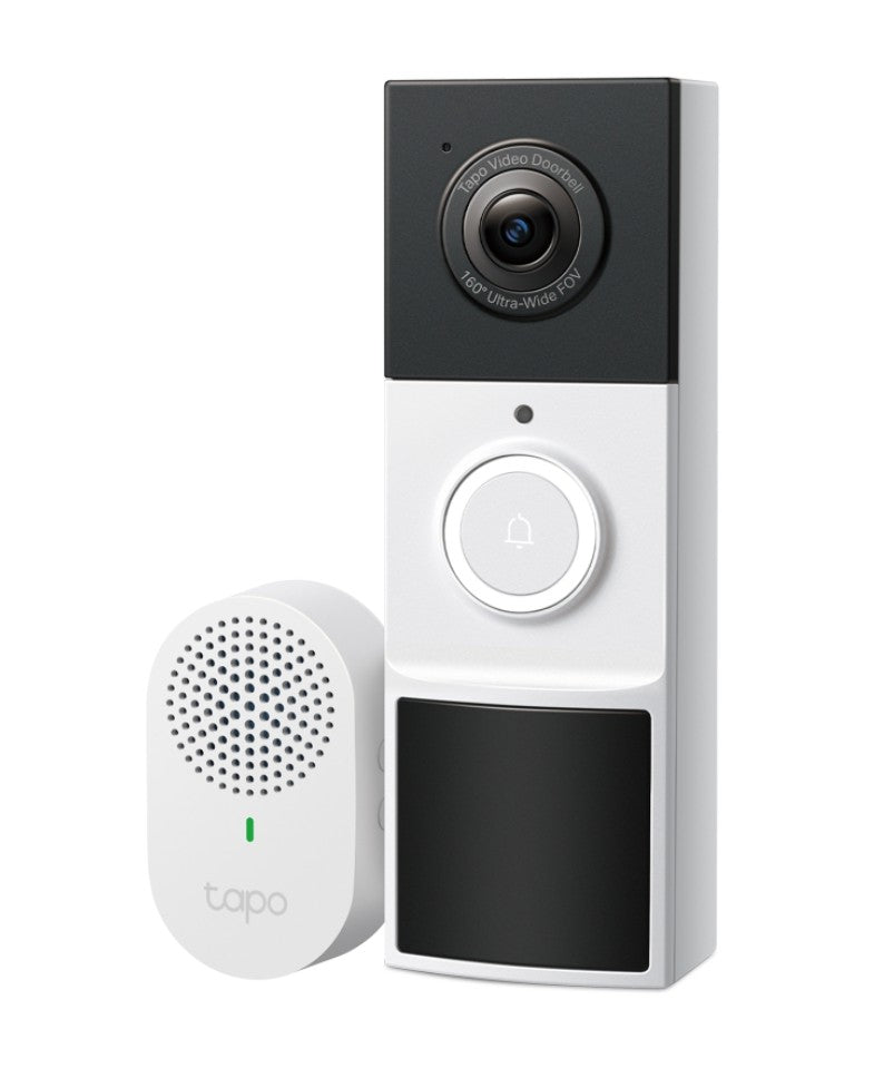 TP-Link TD21 Tapo Video Doorbell Camera, Ringtones, 230 days battery life, Head to Toe View (16:9), 160Â° Diagonal Field of View, Smart Detection and N