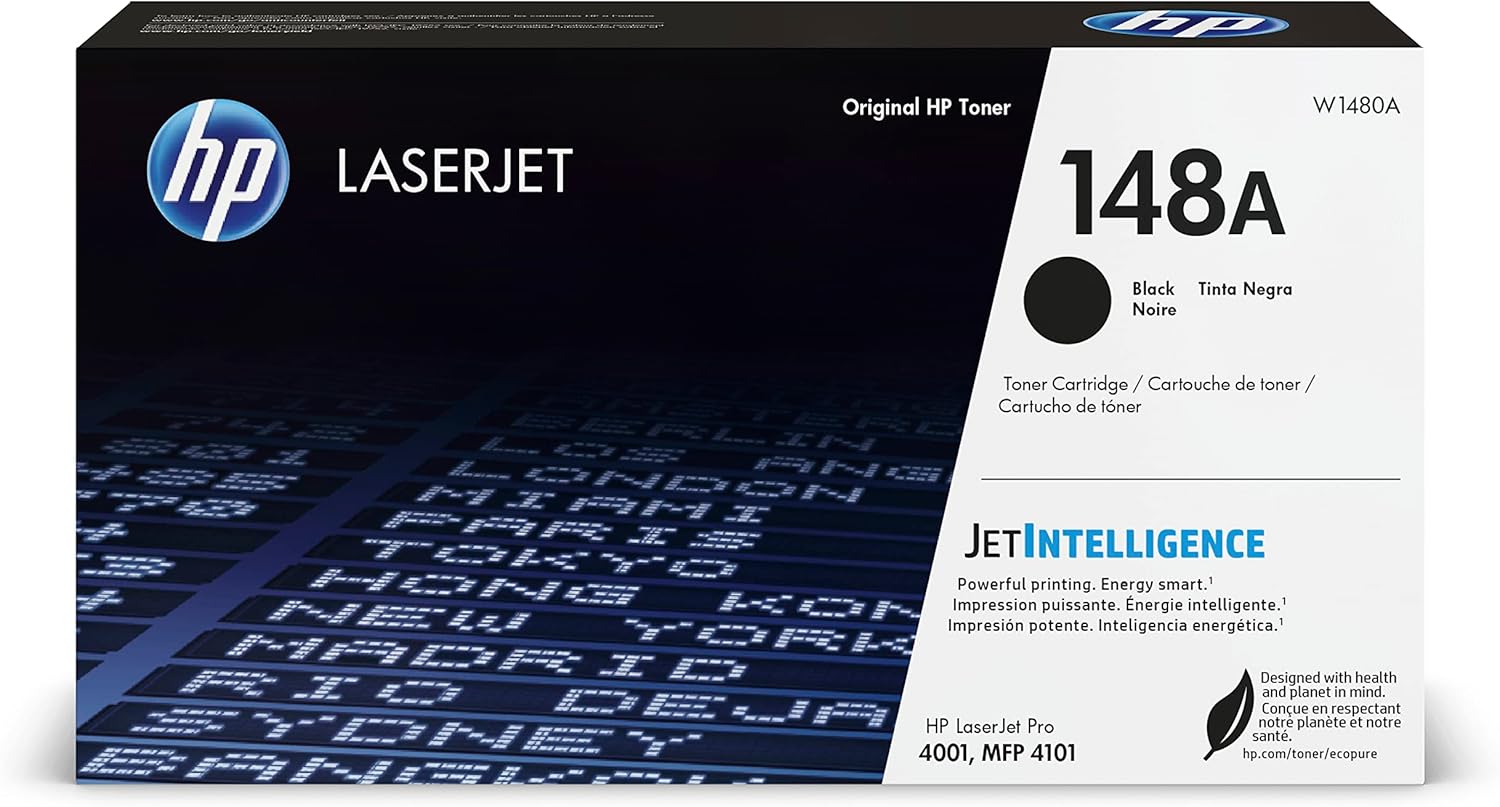 HP 148A Black Laserjet Toner Cartridge Works with: HP Laserjet Pro 3001dwe