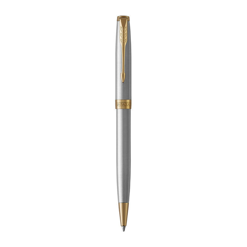 Parker Sonnet Ballpoint Pen - Stainless Steel, Gold Trim - 1931507