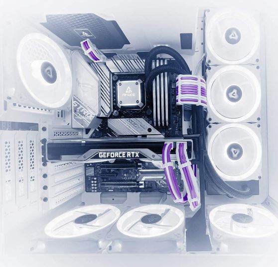 Antec Sleeved Extension Cable Kit V2 Purple/White for Standard PSU with 24-Pin ATX, 4+4 EPS, 8-Pin PCIe & 6-Pin PCIe