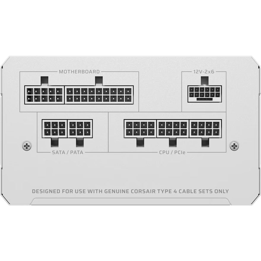 Corsair RMe SeriesÃ¢â€žÂ¢ RM750e - Fully Modular Low-Noise ATX Power Supply - White (AU), Cybenetics Gold, ATX12V 3.1, 2x PATA, 2x EPS, 6x SATA, 3x PCIe