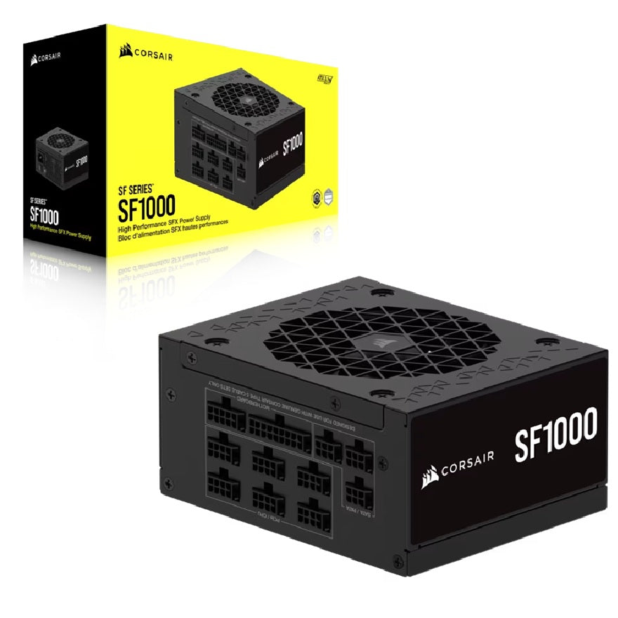 Corsair SF Series SF1000 Fully Modular 80 PLUS Platinum SFX Power Supply (AU) â€“ 1000W, 92mm FDB, 4Ã—PCIe, 8Ã—SATA, 2Ã—EPS, Type 5, 100K hrs, ATX 3.1