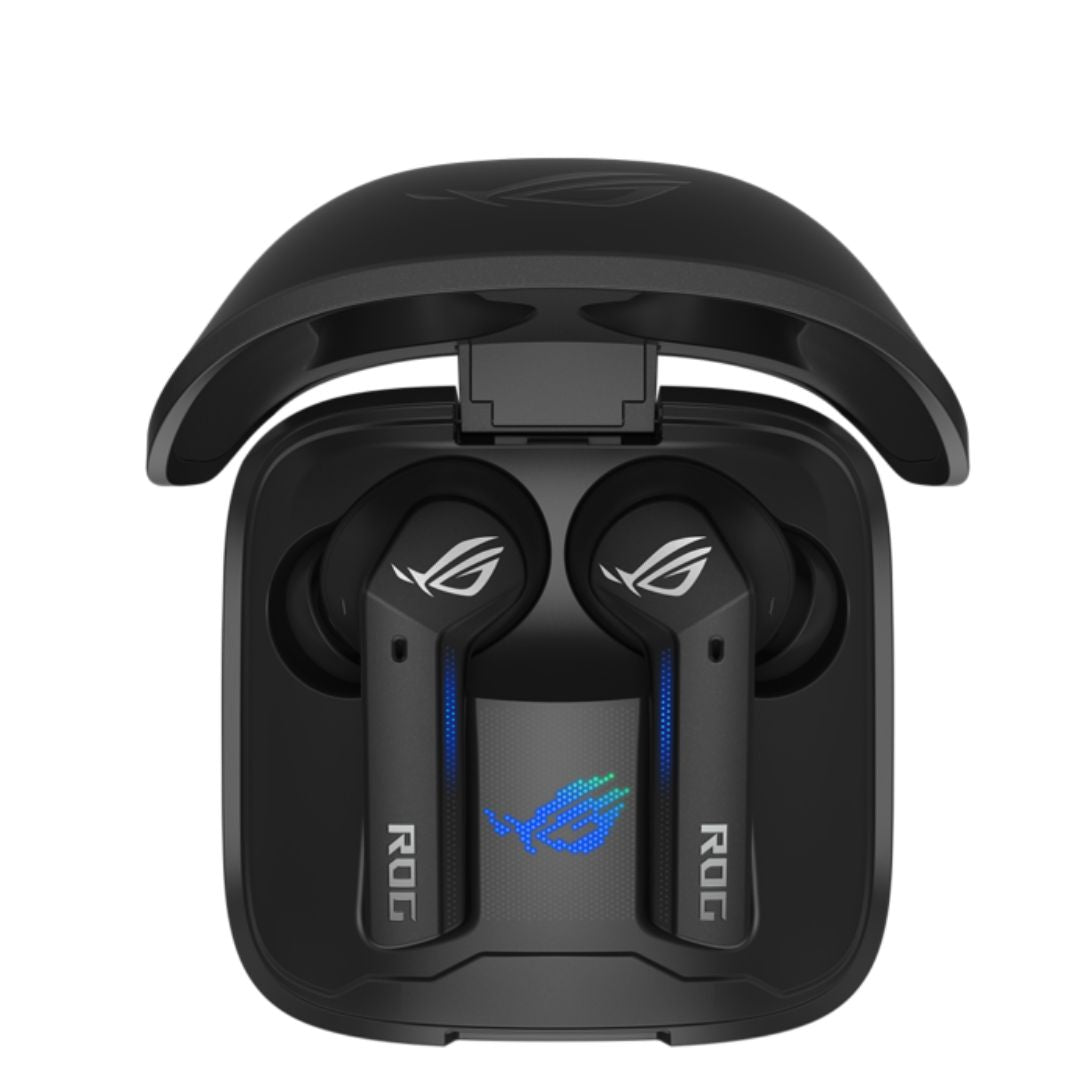 ASUS ROG Cetra True Wireless SpeedNova Black, Dual-Mode, Bone-Conduction AI Microphones, Up to 46-hour battery life, Hybrid Multipoint - ROG CETRA TWS SPEEDNOVA/BLK