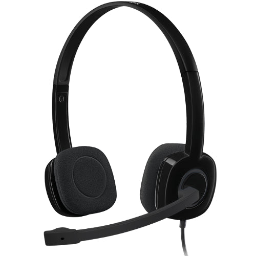 Logitech H151 Single-pin Stereo Headset - Black