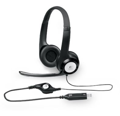 Logitech H390 Wired Over-the-head Stereo Headset - Black