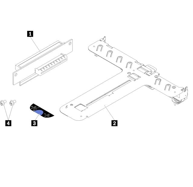Lenovo ThinkSystem SR250/SR150 PCIe x16/x8 Riser