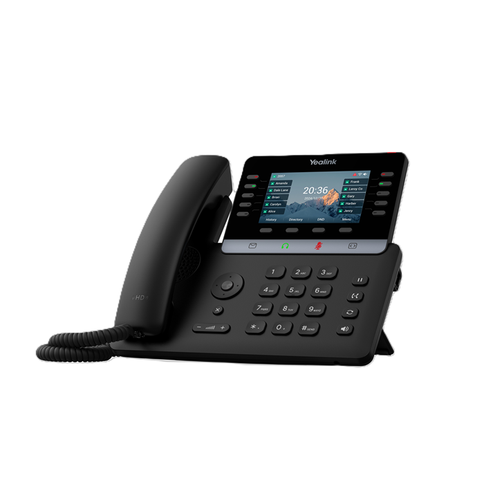 Yealink SIP-T74U IP Phone 4.3' Color Display 16 SIP Accounts HD Voice USB & PoE Linux 6.1 Tee