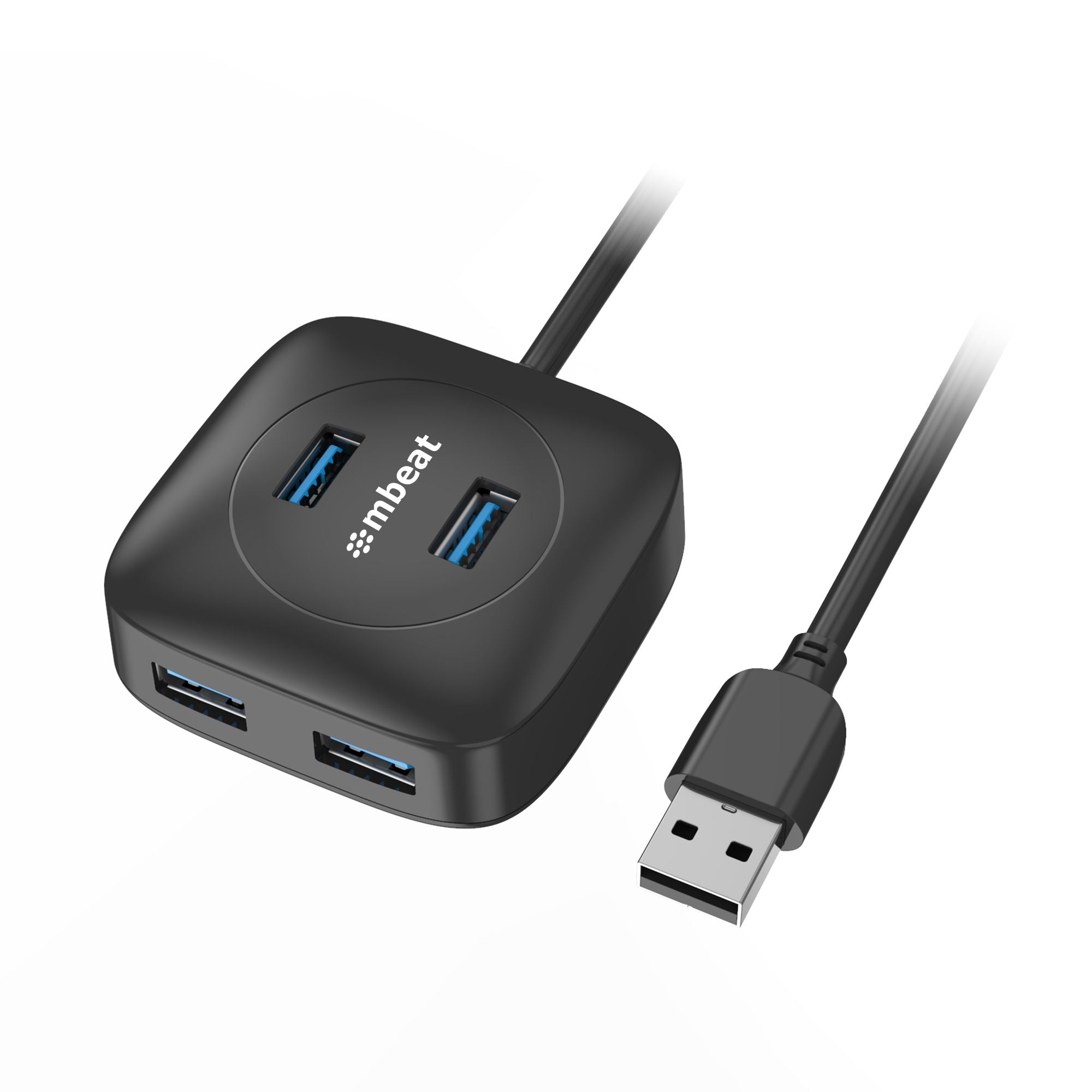 mbeat  4-Port USB 3.0 Hub - High Speed Data Transfer speed: Up to 5Gbps Compatible with USB 2.0/3.0 devices Product Weight: 95g