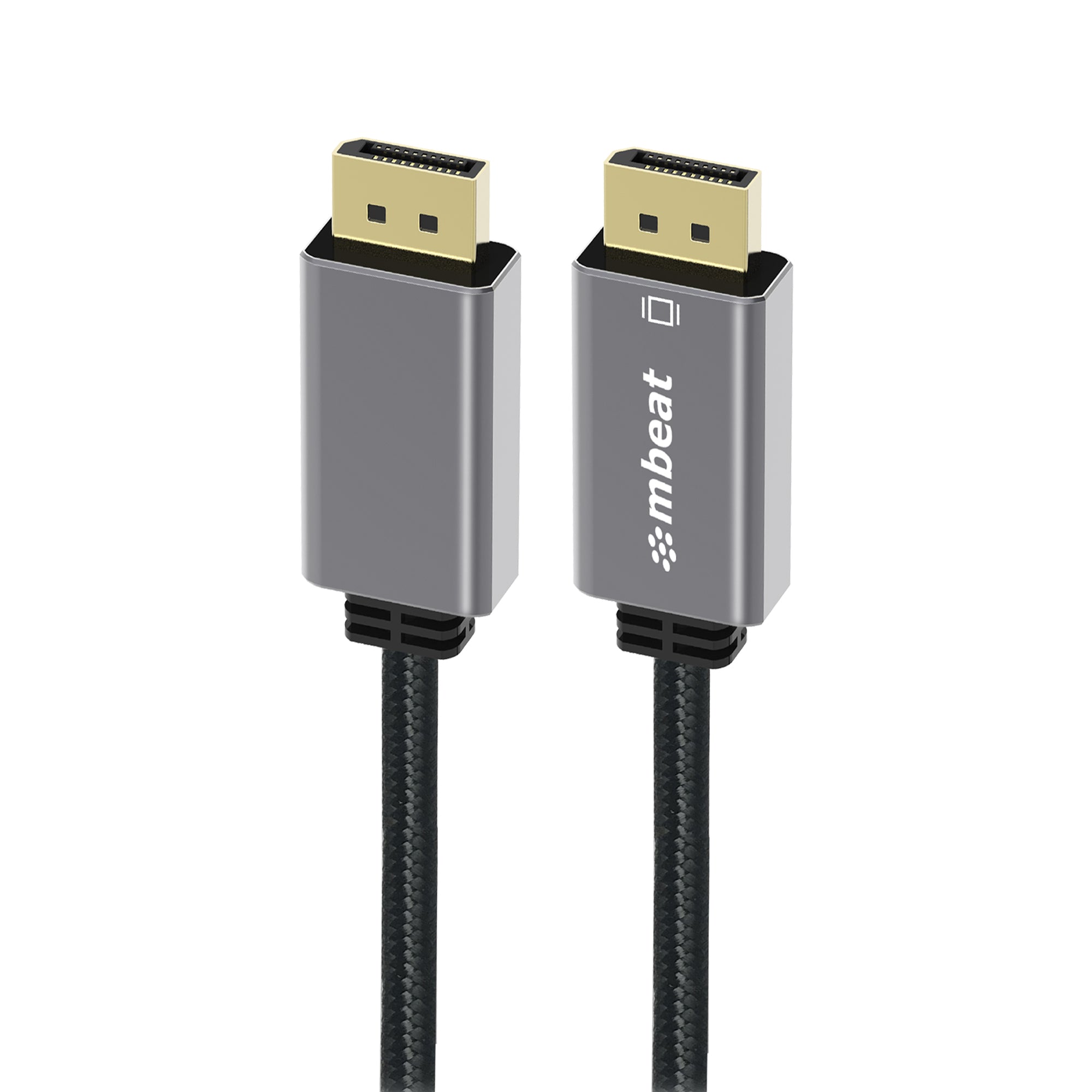 mbeat Tough Link 1.8m Display Port Cable v1.4 - Connects Computer, Laptop to HDTV, Monitor, Gaming Console, Supports 8K@60Hz (7680Ã—4320) -Space Grey