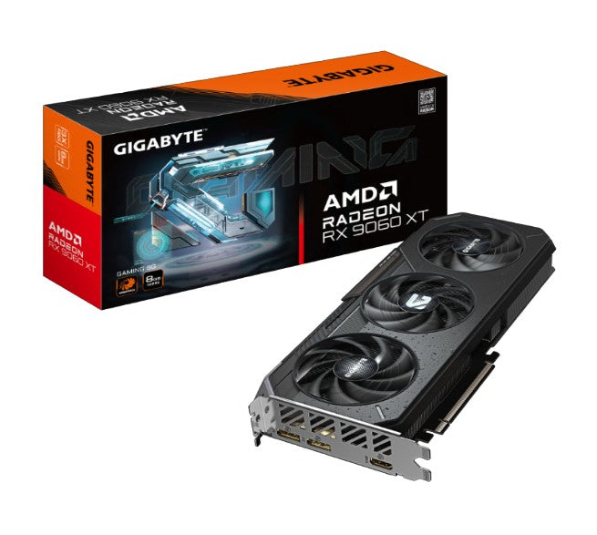 Gigabyte Radeon RX 9060 XT GAMING 8GB, 20 Gbps, 128 bit, PCI-E 5.0, DirectX 12 API, PSU 450W, DisplayPort 2.1a x2 HDMI 2.1b x1 (embargo)