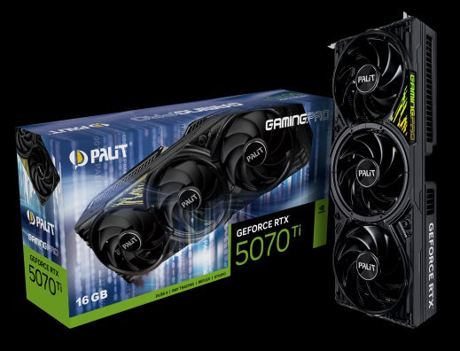 PALIT RTX5070Ti GAMINGPRO 16GB GDDR7 256bit 3-DP HDMI V1 NE7507T019T2-GB2031Y