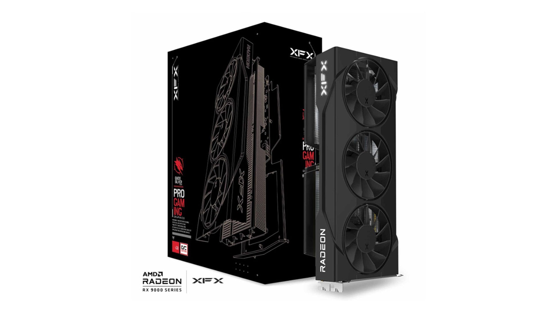 XFX Swift AMD Radeon RX 9060XT OC Triple Fan Gaming Edition with 16GB GDDR6 HDMI 2xDP, AMD RDNAâ„¢ 4  (RX-96TS316B7)
