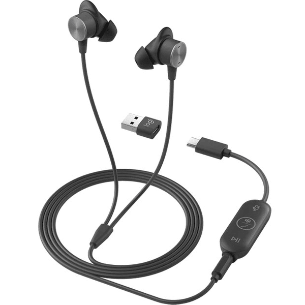 Logitech Zone Wired Earphones – Microphone, Multi-Connect, Carry Case