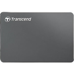 Transcend StoreJet 25C3 1 TB Hard Drive - External - SATA - Iron Grey