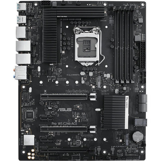Asus Pro WS C246-ACE Workstation Motherboard - Intel C246 Chipset - Socket H4 LGA-1151 - Intel Optane Memory Ready - ATX