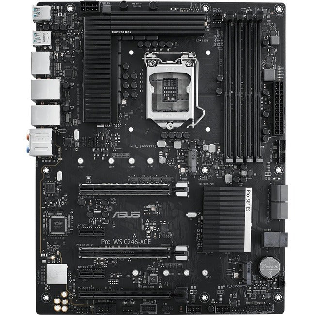 C246 Chipset Asus Pro WS C246-ACE Workstation Motherboard - Intel C246 Chipset - So