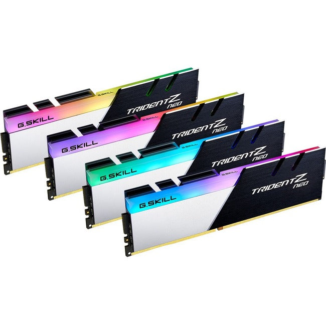 G.SKILL Trident Z Neo RAM Module for Desktop PC, Workstation, Motherboard - 128 GB (4 x 32GB) - DDR4-3600/PC4-28800 DDR4 SDRAM - 3600 MHz - CL18 - 1.35 V