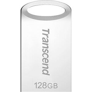 Transcend JetFlash 710 128 GB USB 3.1 Type A Flash Drive - Silver