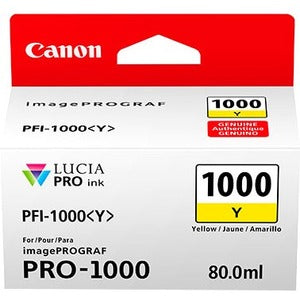 Canon LUCIA PRO PFI-1000 Y Original Inkjet Ink Cartridge - Yellow Pack