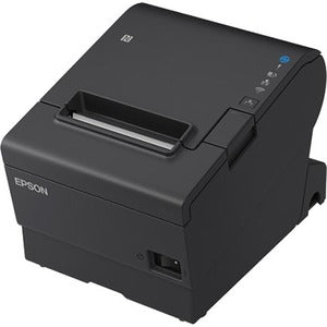 Epson TM-T88VII -612 Desktop Direct Thermal Printer - Monochrome - Receipt Print - Ethernet - With Cutter - Black