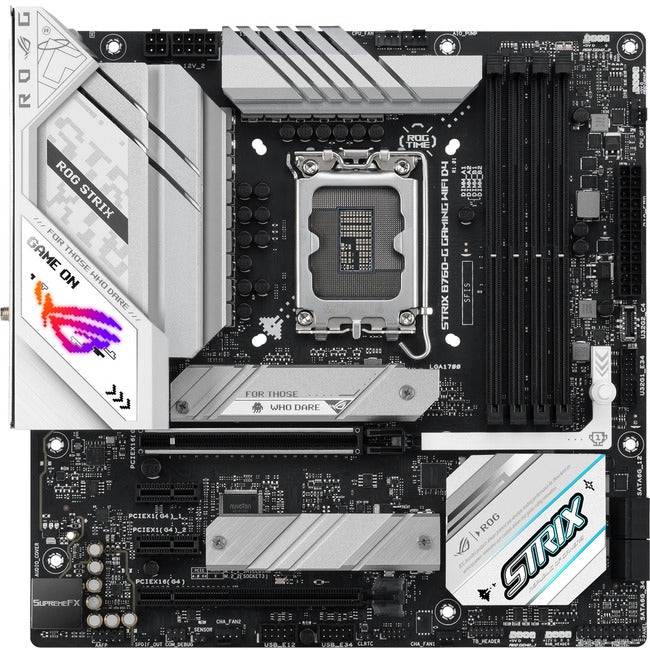 Asus ROG Strix B760-G GAMING WIFI D4 Gaming Desktop Motherboard - Intel B760 Chipset - Socket LGA-1700 - Micro ATX